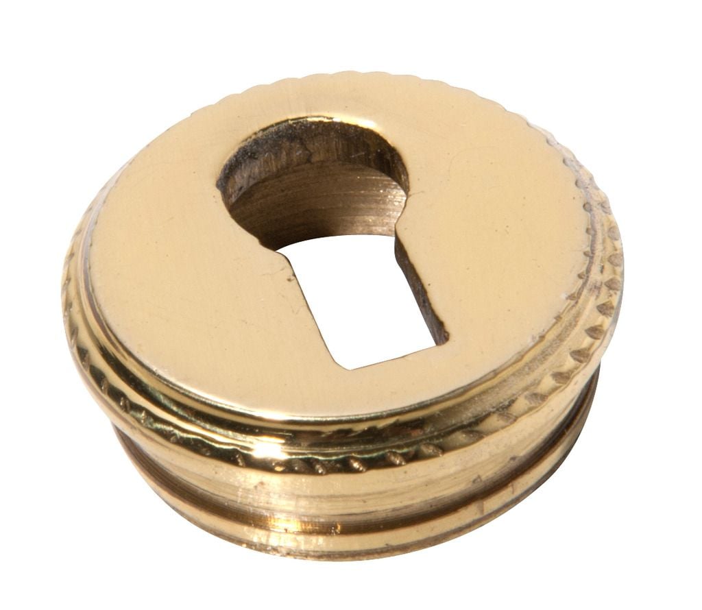 Round Insert Escutcheon Polished Brass3804