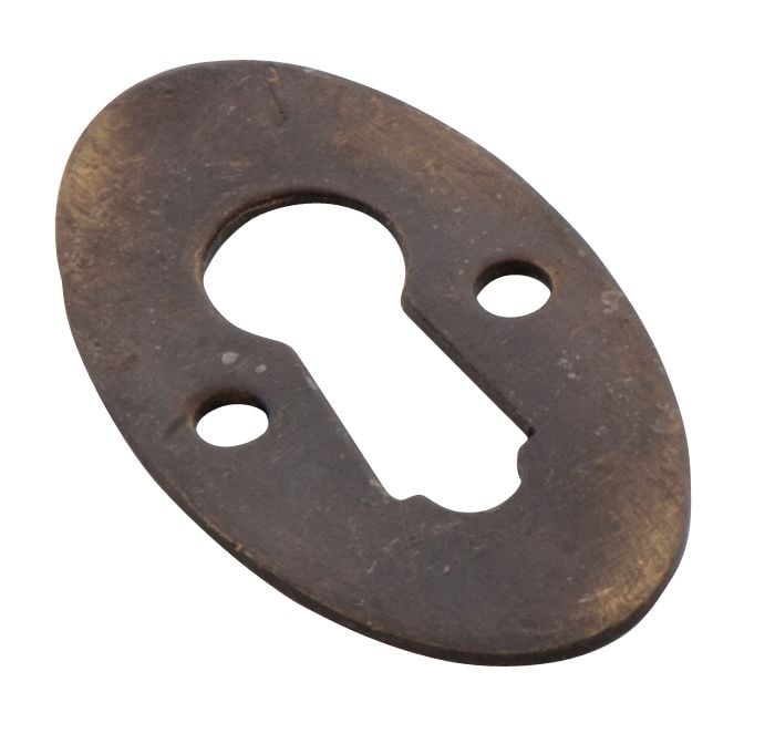 Oval Escutcheon Antique Brass3812