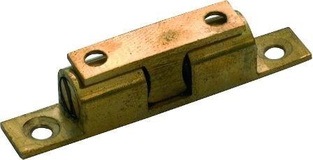 Double Ball Catch Polished Brass 50mm3836