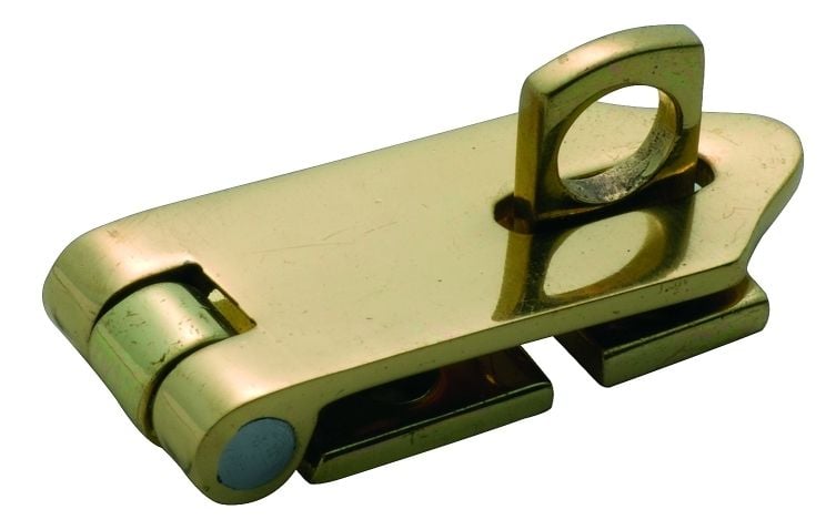 Hasp & Staple Polished Brass 50mm x 21mm3883