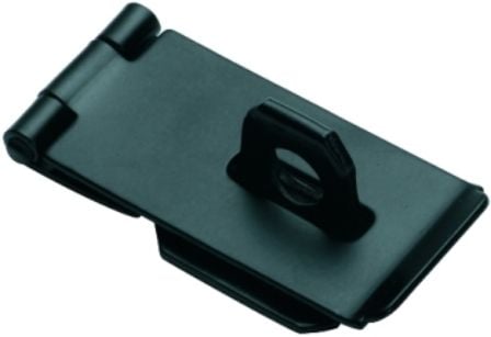 Hasp & Staple Matt Black 75mm x 38mm3895