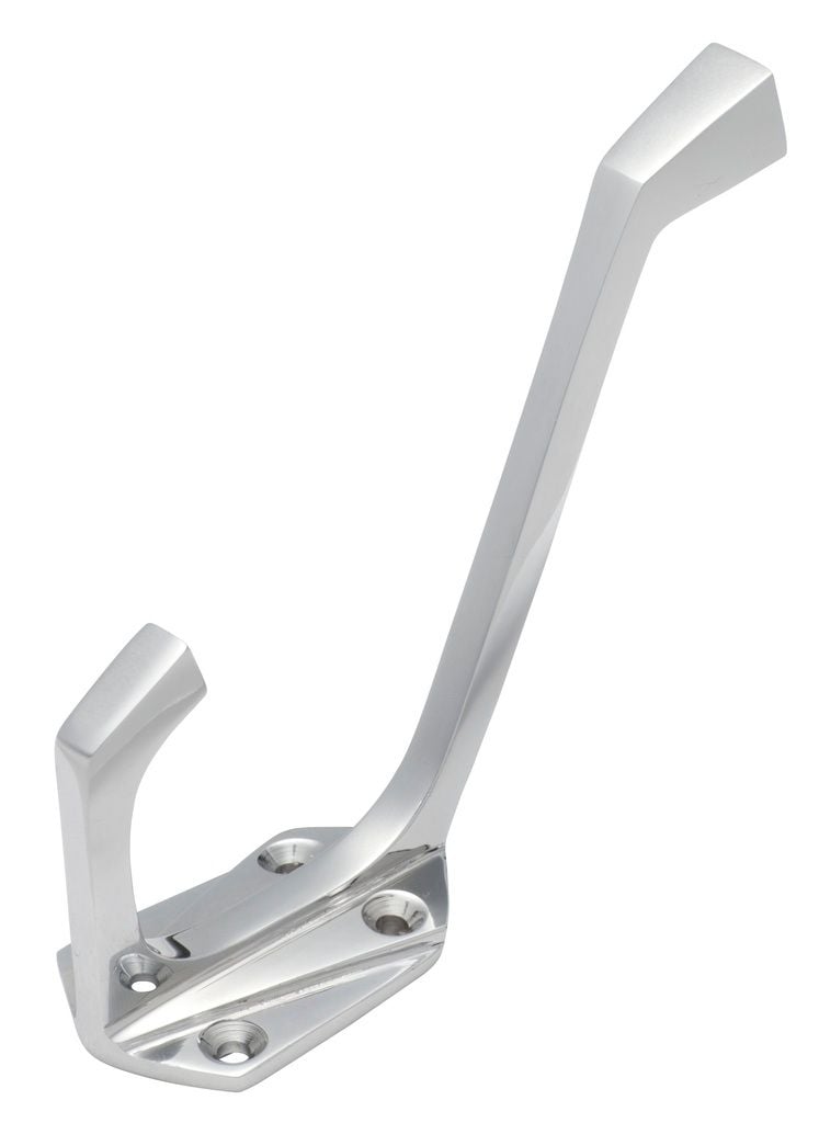 Deco Hat & Coat Hook Chrome4022