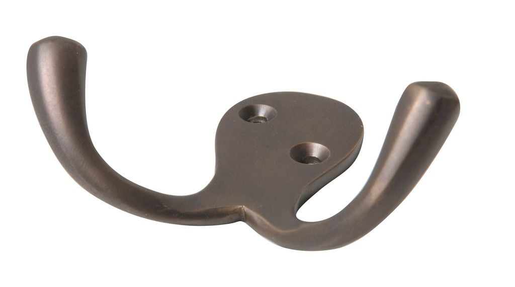 Double Robe Hook Antique Brass4040