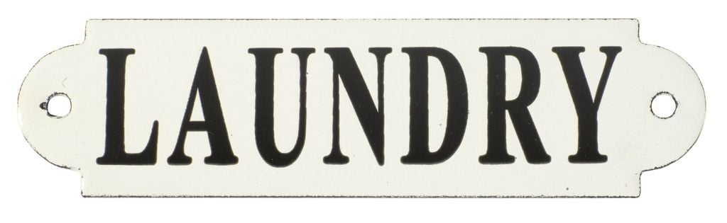 Enamel Sign 'Laundry' 4539