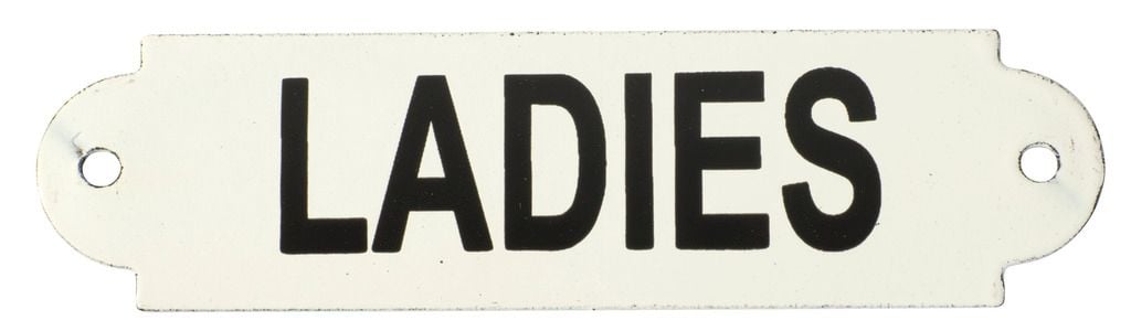 Enamel Sign 'Ladies' 4542