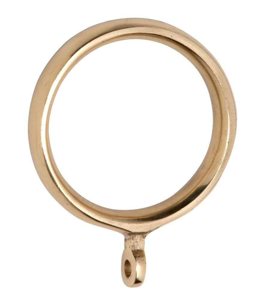 Curtain Ring - 38mm (Internal) Polished Brass4632
