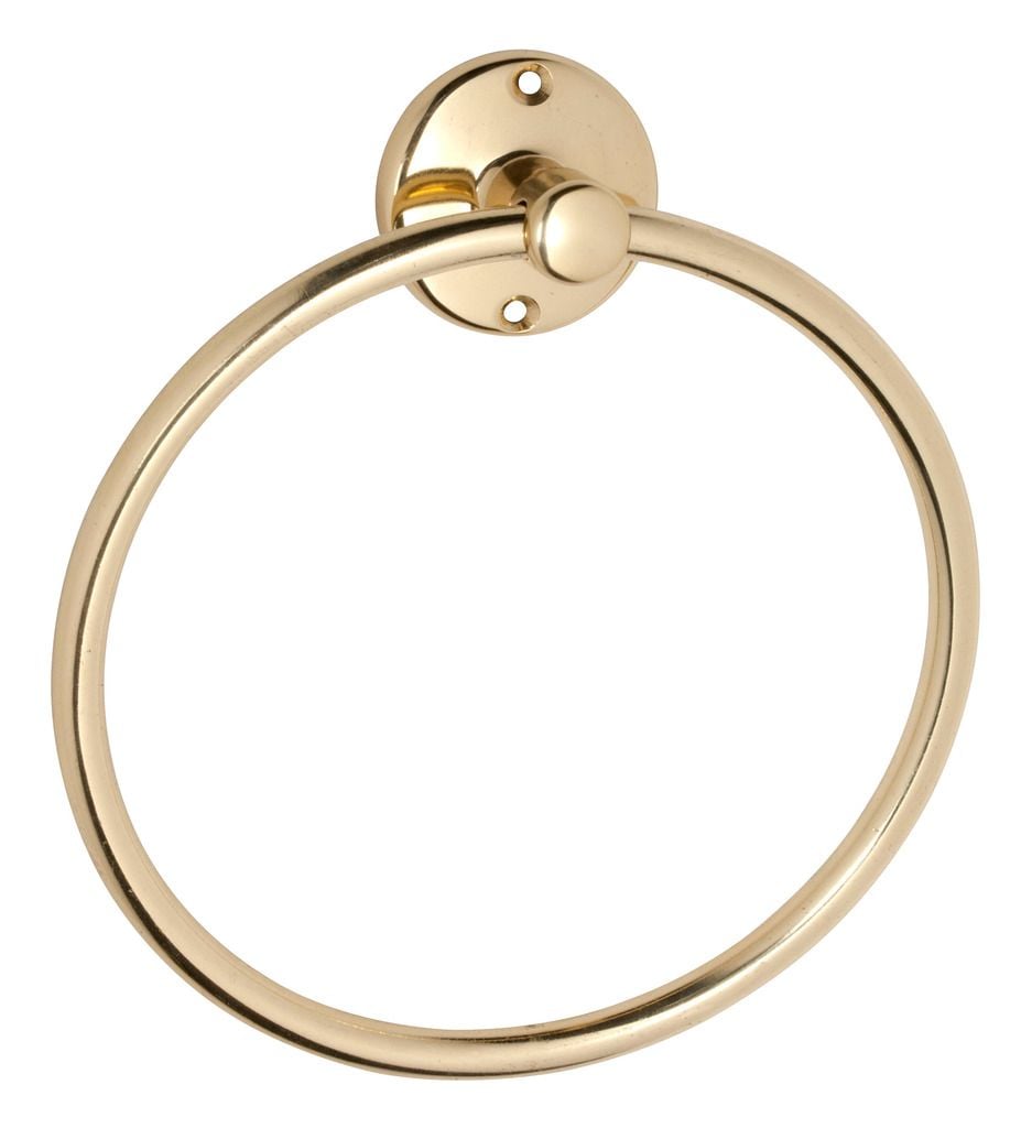 Towel Ring Polished Brass4852