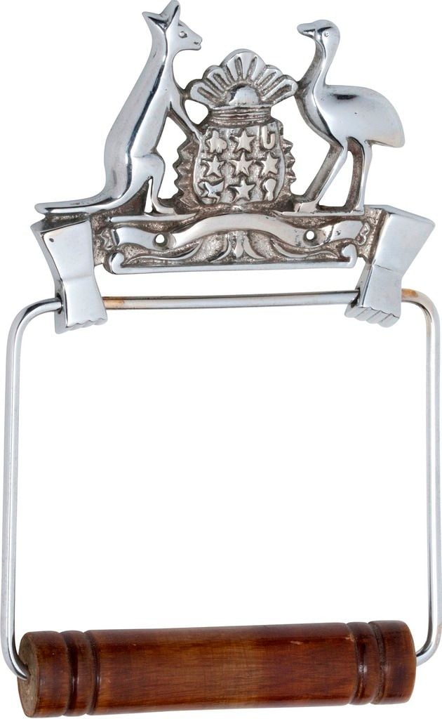 Coat of Arms Toilet Roll Holder Chrome4869