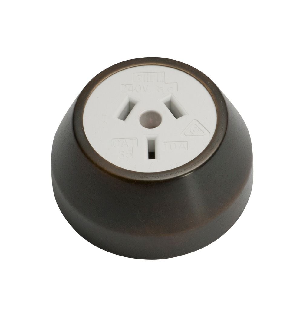 Federation Socket Antique Brass/White5565