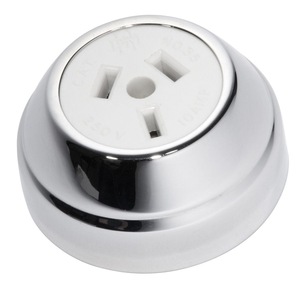 Federation Socket Chrome/White5778