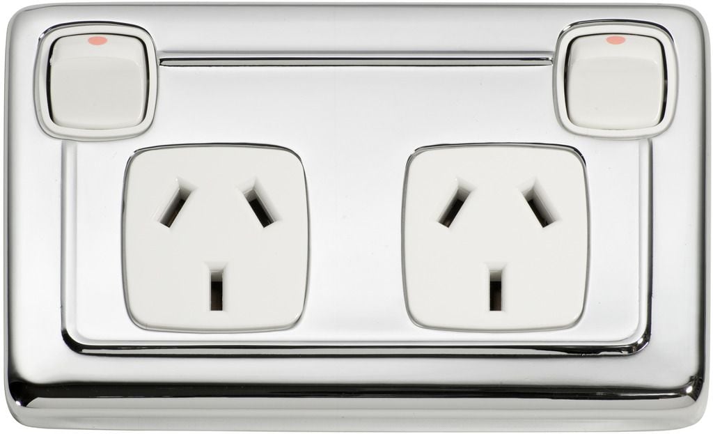 Double Power Point Chrome/White5889