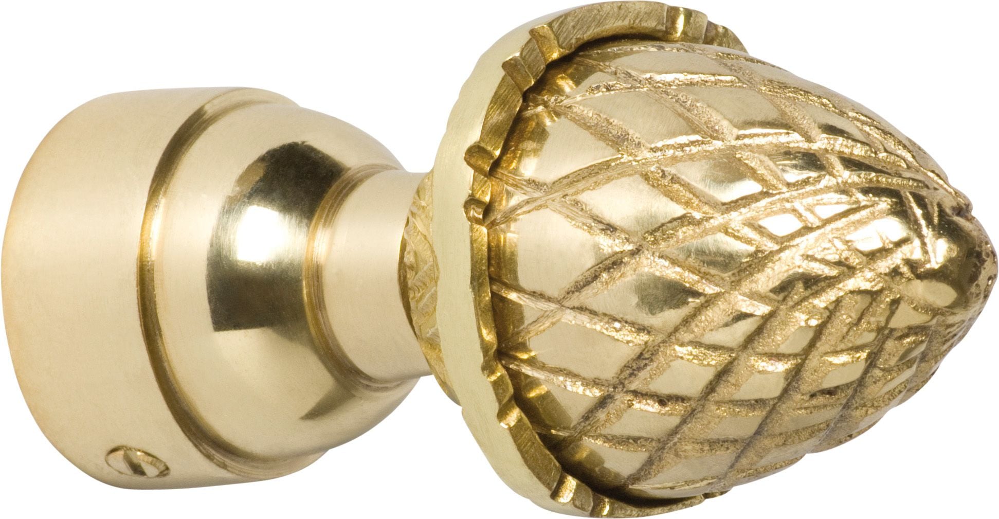 Acorn Finial Polished Brass 19mm4612
