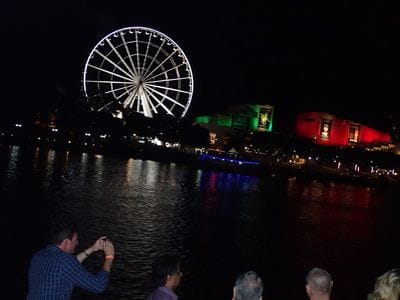 Wheel of Brisbane from Lady Brisbane party boat