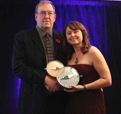 2015 Master Mentor Gary Ritchie, and Gina O'Rourke-McKay of NB-MAP