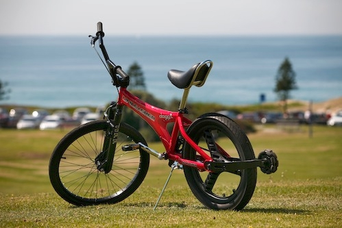 Rotacaster multidirectional wheel used on Dogg Bike - also known as the Mono bike by momentum
