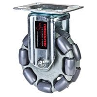 Rotacaster double omni-wheel with mount and top plate