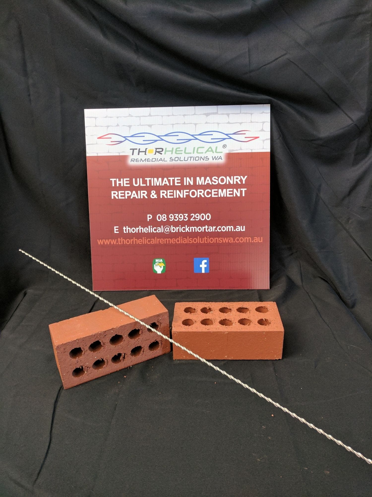 Crack Stitching 6mm x 1 metre Helical Bar Stainless Steel Masonry Repair