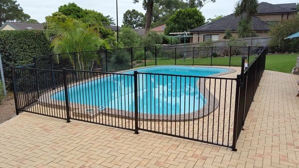 Carlingford_black alum pool fence
