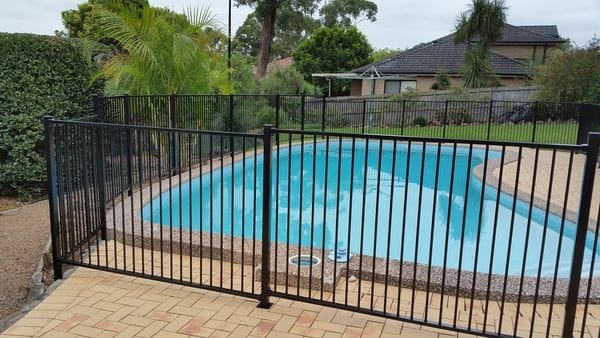 Carlingford_black alum pool fence
