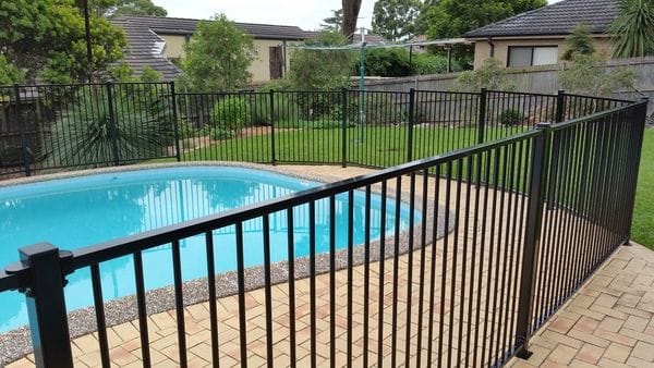 Carlingford_black alum pool fence