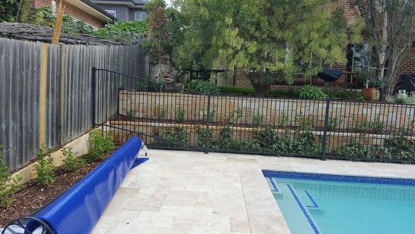 new Hornsby pool fence charcoal tubular