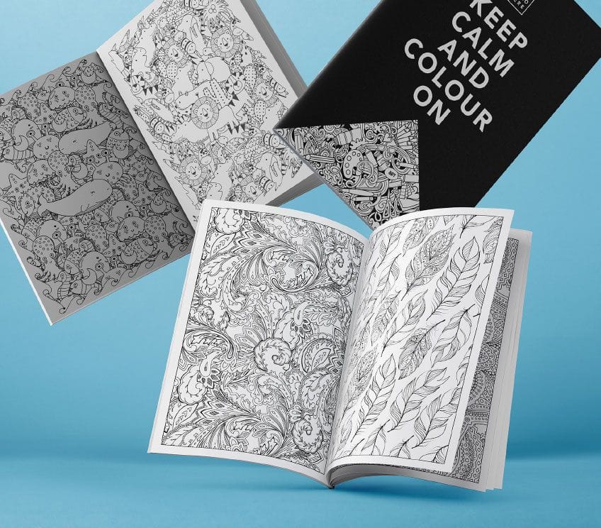 Colouring book for kids and adults, part of the working from home pack Colouring book for kids and adults, part of the working from home pack