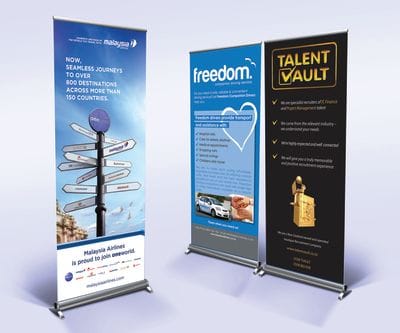 Pull Up Banners Portable eye catching banners from Snap 