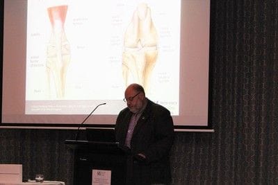 Veterinary doctor addressing delegates at conference Veterinary doctor addressing delegates at conference
