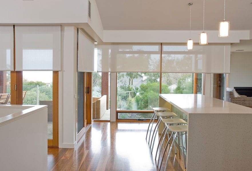 Powell & McKeon Melbourne based Curtains, Blinds, Shutters and Soft Furnishings manufacturer A home with our roller blinds near Deepdene