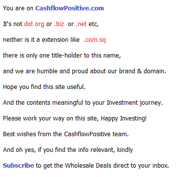 CashFlowPositive.com CashFlowPositive.com