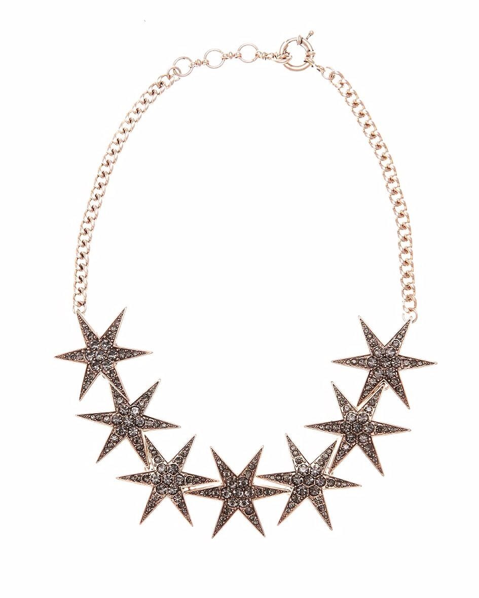 Black Crystal Star Necklace