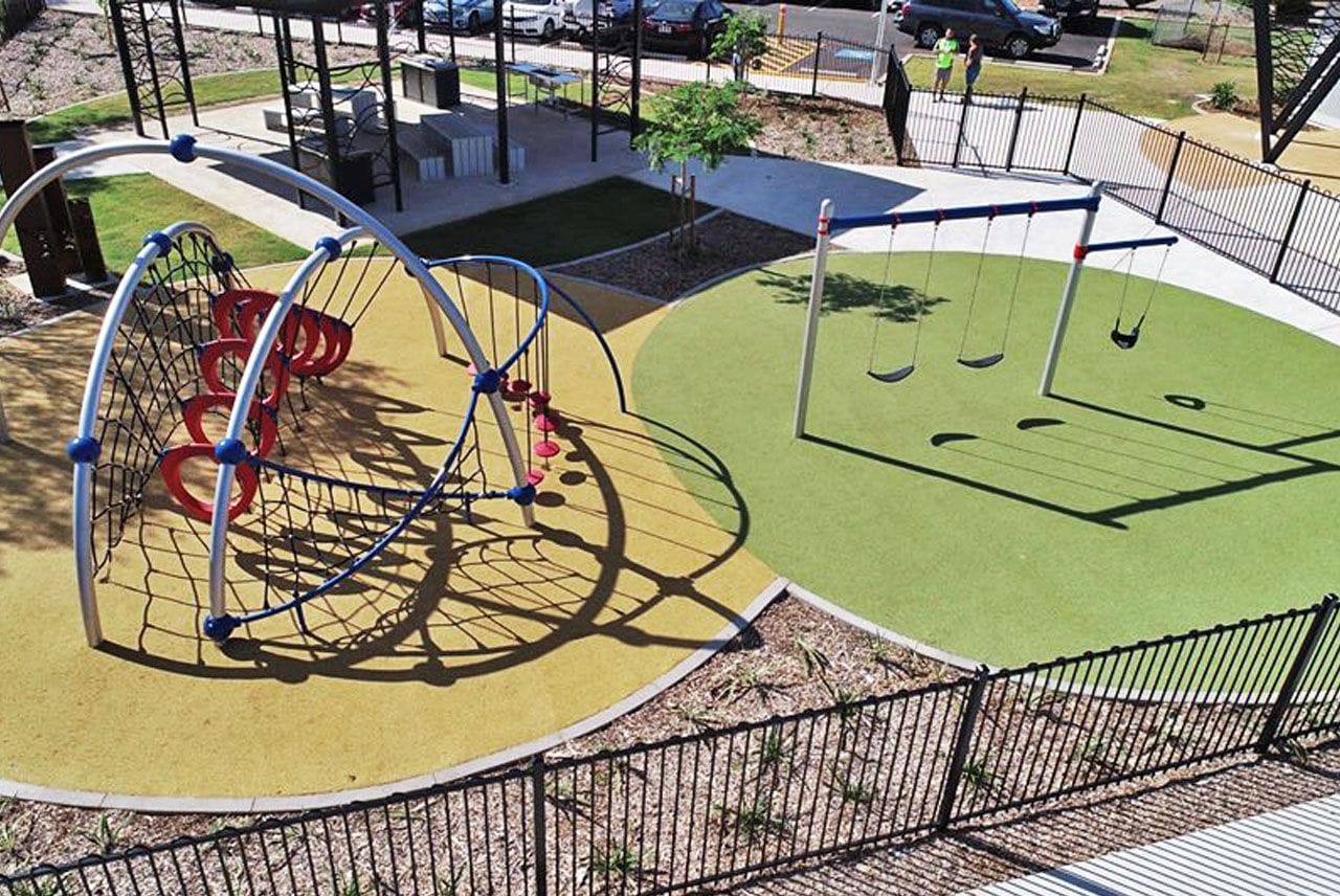 Wellness Centre Playground by NT Sports and Playground Surfacing