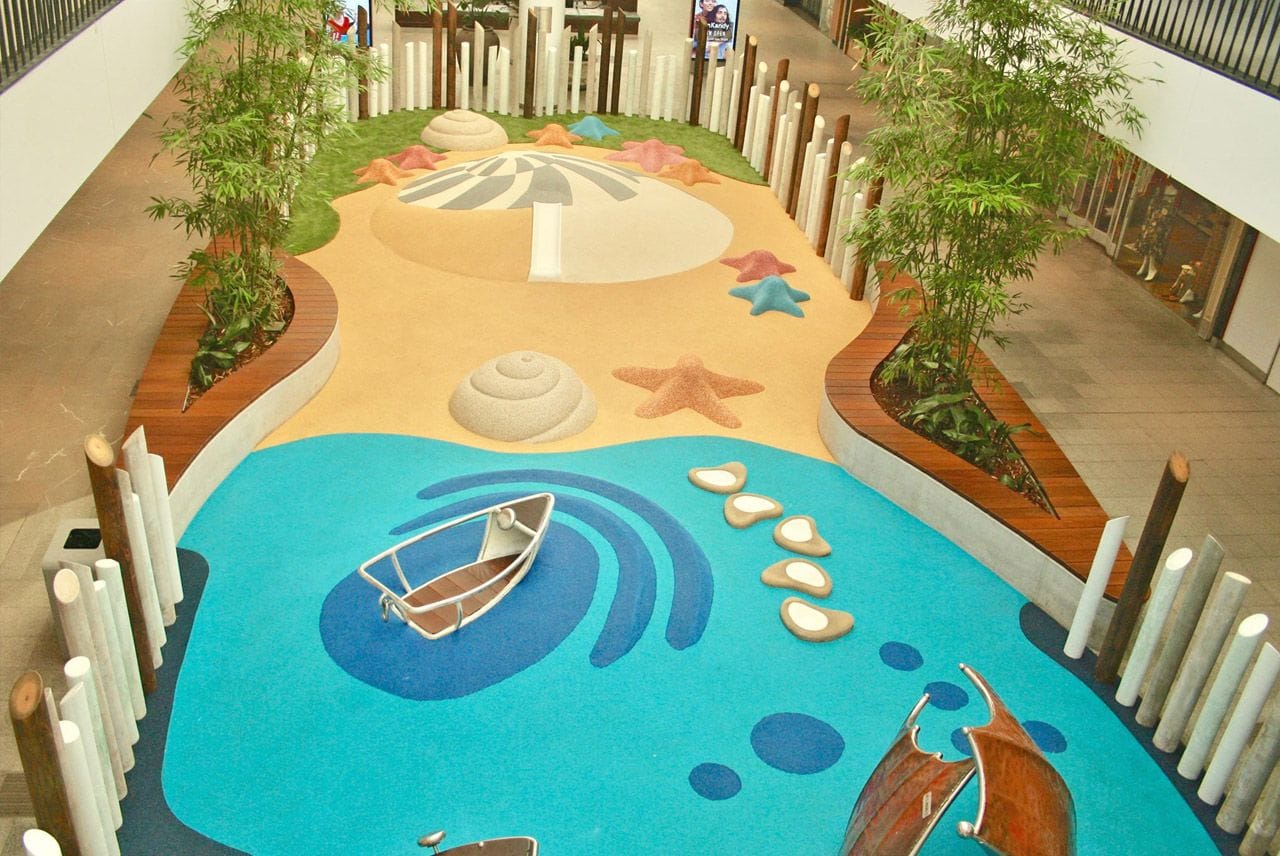 Westfield Warringah Mall Shopping Centre Playground by Synthetic Grass & Rubber Surfaces