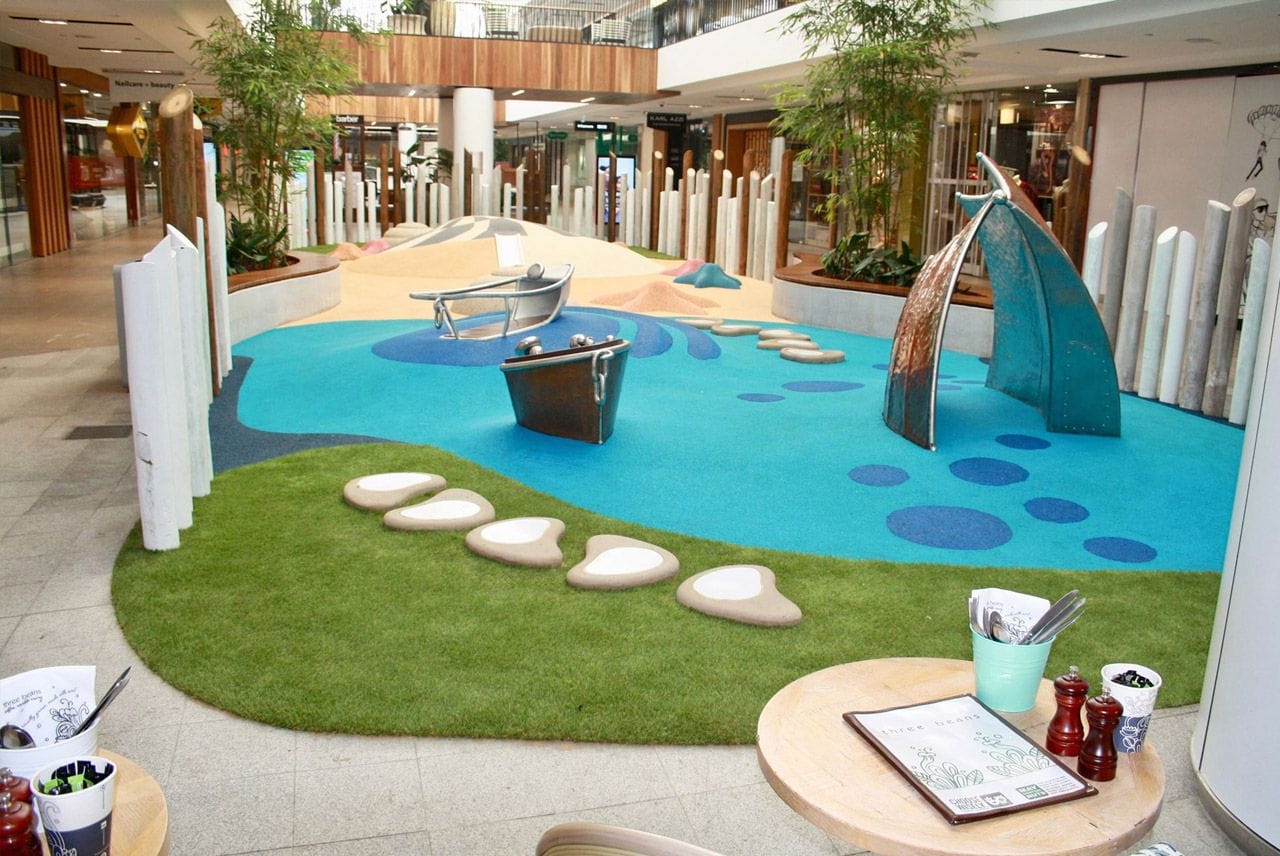 Westfield Warringah Mall Shopping Centre Playground by Synthetic Grass & Rubber Surfaces