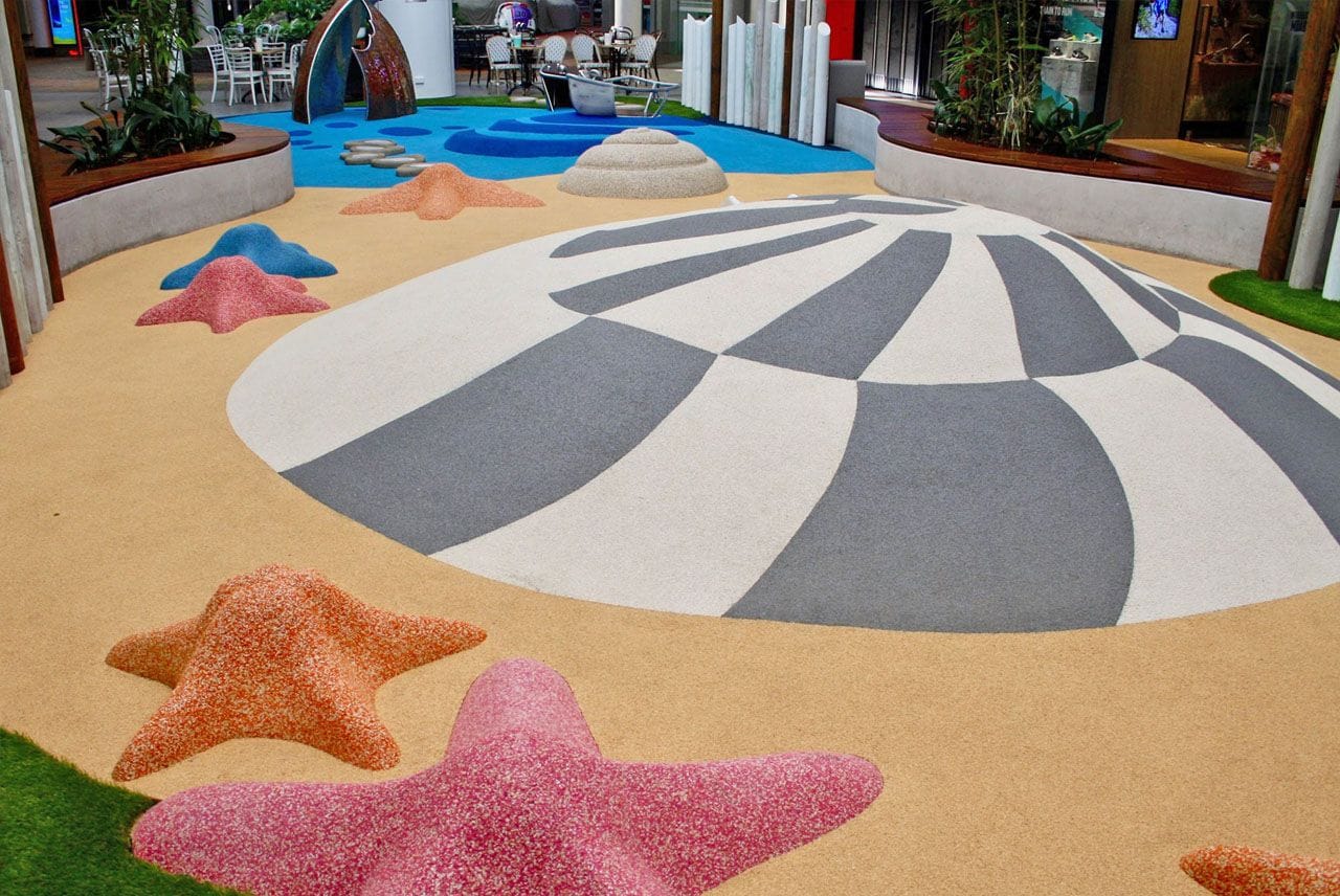 Rosehill TPV® Rubber Playground at Westfield Warringah Mall Rosehill TPV® Rubber Playground | Warringah Mall Shopping Centre by Synthetic Grass & Rubber Surfaces