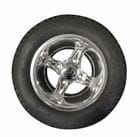 10 inch 'Mojo' 4 Spoke MAG Wheel with Tyre, Universal, Fits most Golf Cars.