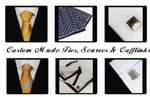 Custom Made Ties, Scarves, Cufflinks & Tie Clips
