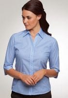 Ladies 3/4 Sleeve Shadow Stripe Shirt