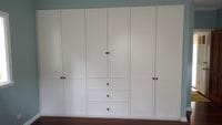2 pack painted profile hinged doors with external drawer box 