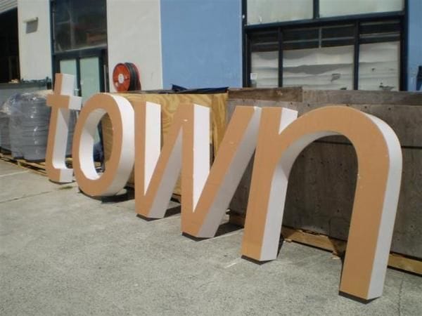1200 mm high fabricated letters