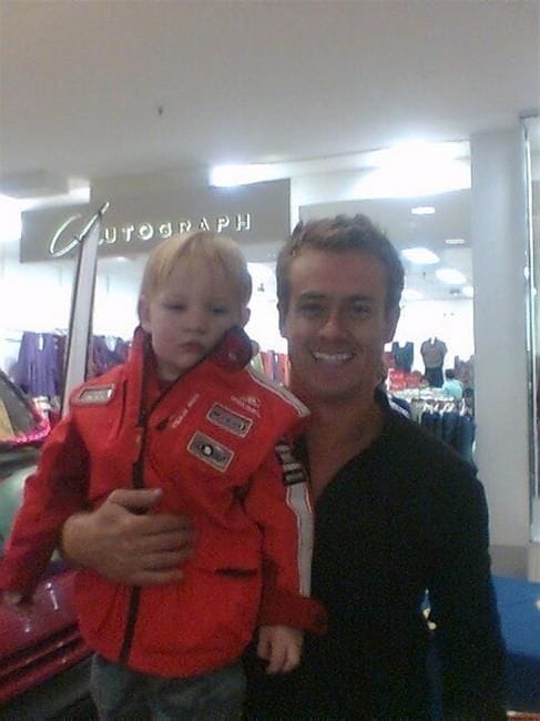 Grant Denyer and Lachlan at Stockland Wendouree Ballarat 