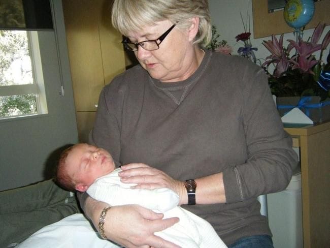 Grandma Glynis with baby Chace