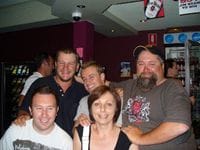 Me with Joel, Jodi and a couple of friends in Batemans Bay