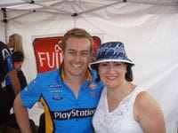 Alison Rutledge and me at the Clipsal 500 in Adelaide (09)