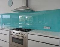 This glass splashback added such a beautiful calming effect to this beach side home. Kingscliff