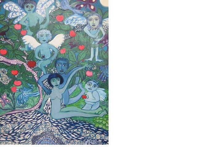 Family in the garden