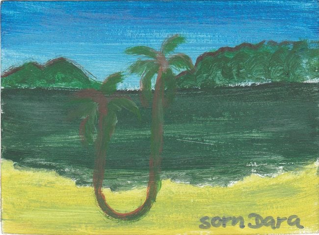 Cambodian landscape by  Sorn Dara.  2009.