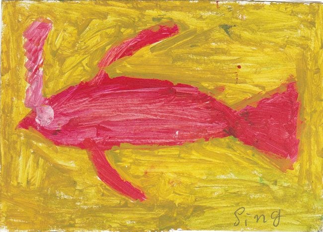 Pink Fish by Sing, Cambodia.