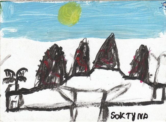 Cambodian scene by

Sok Tyna.