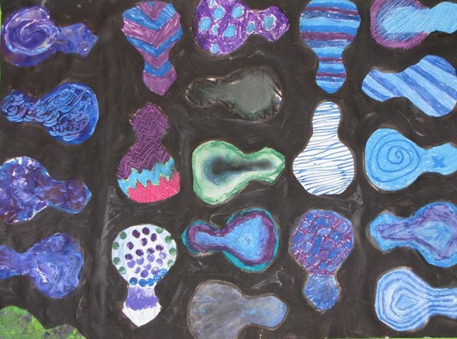 Light bulb painting.